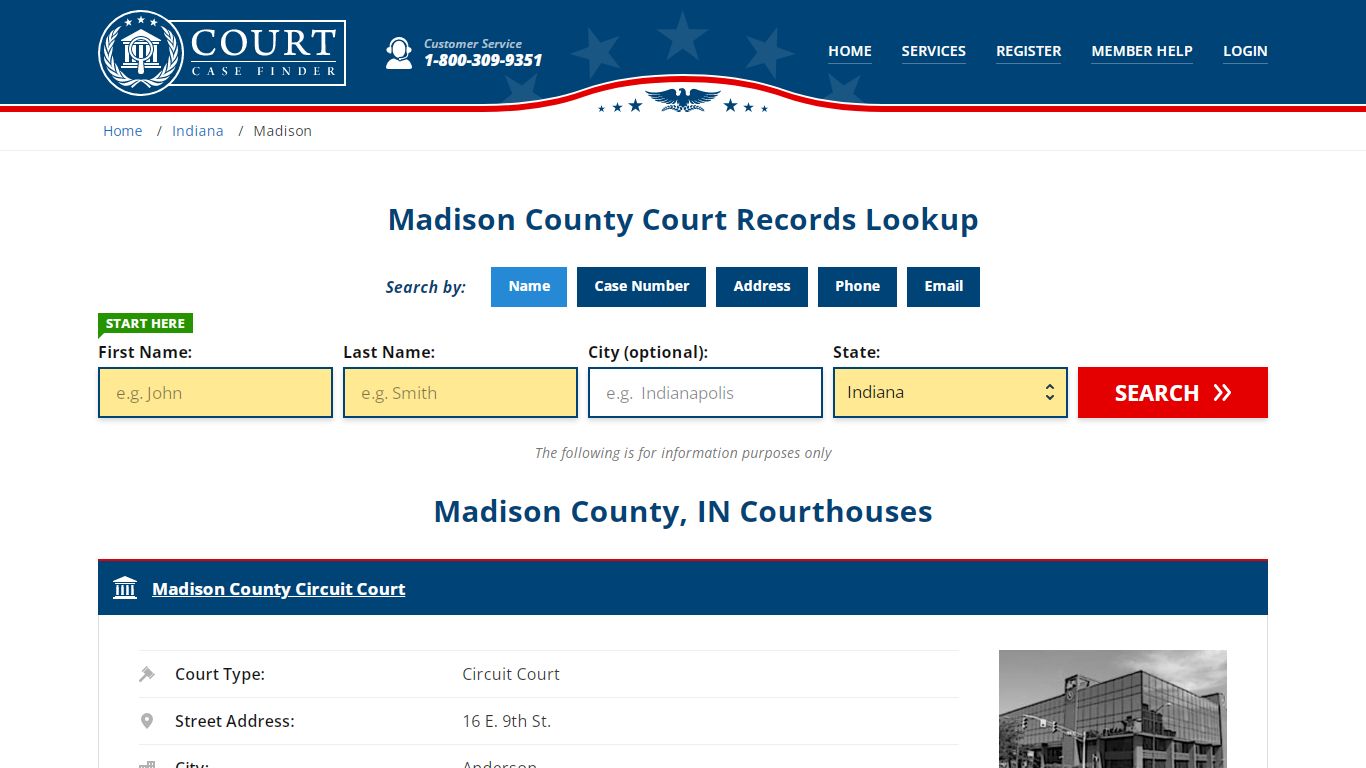 Madison County Court Records | IN Case Lookup